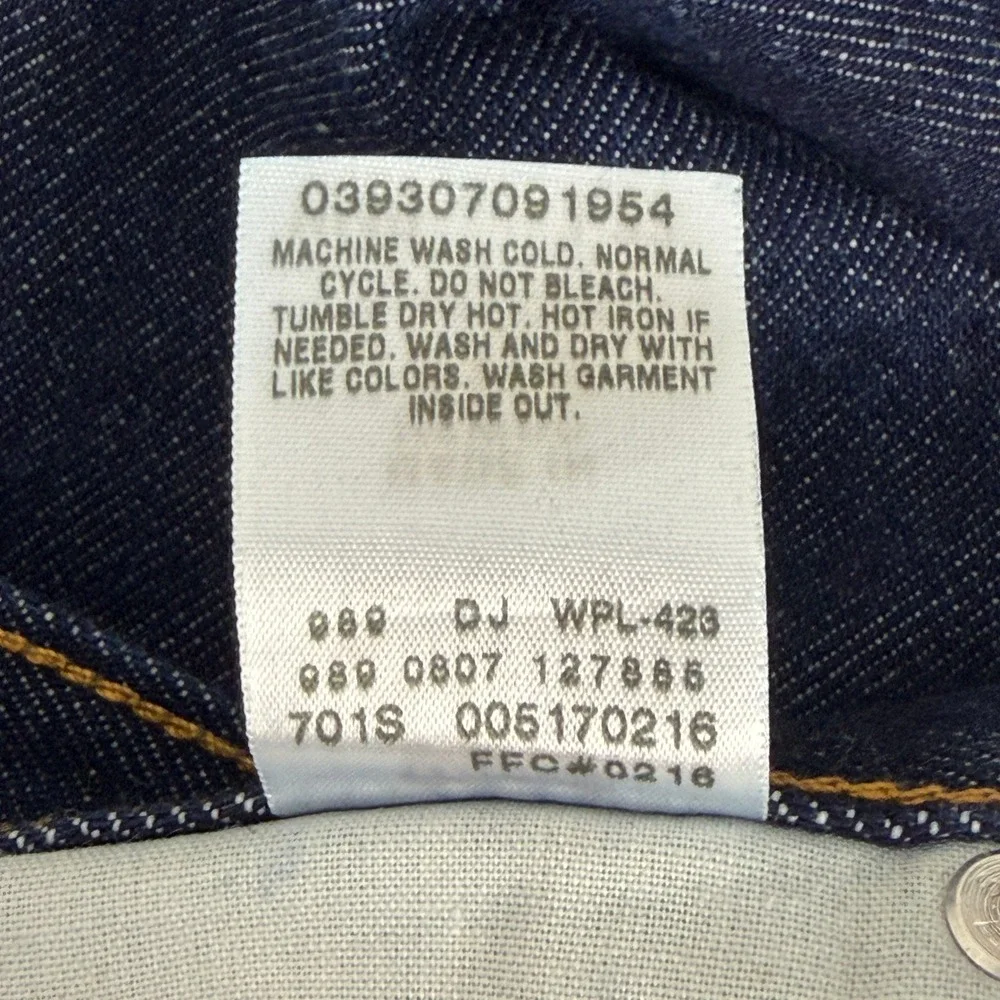 Vintage Levi's 517 BOOTCUT Jeans Mens 40x32 Cotton Dark Wash Indigo Blue Denim